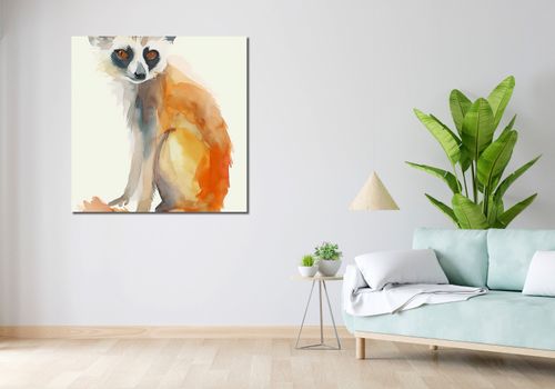 Obraz 100x100cm Lemurek na Arena.pl