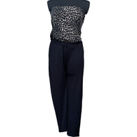 Kombinezon Damski Bez Rękawów Letni Wygodny Czarny Rozmiar S Wiskoza