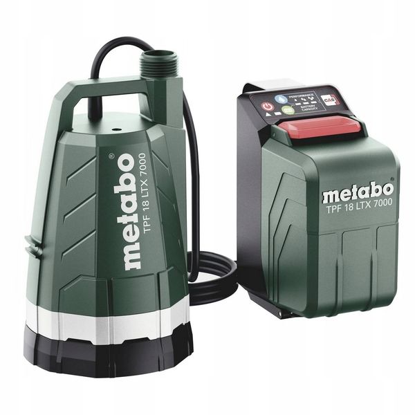 Pompa do wody AKUMULATOROWA głębinowa ZATAPIALNA Metabo 7000 l/h zdjęcie 1
