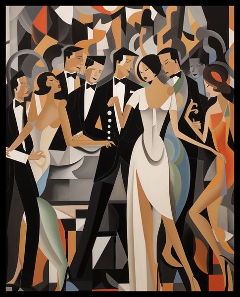 Plakat 40x50cm Bal w Art Deco zdjęcie 2