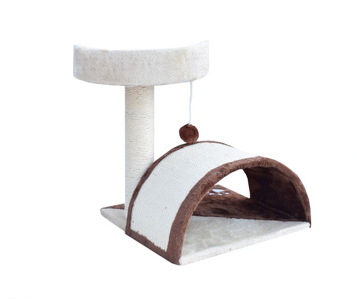 Drapak dla kota Hamak+Budka biało-brązowy NOWOŚĆ 17042 zdjęcie 4