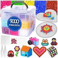 MEGA ZESTAW 9000 PRASOWANKA KORALIKI DO PRASOWANIA XXL KREATYWNY NA PREZENT