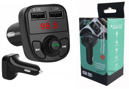 Transmiter FM MP3 Bluetooth LCD Ładowarka 2x USB na Arena.pl