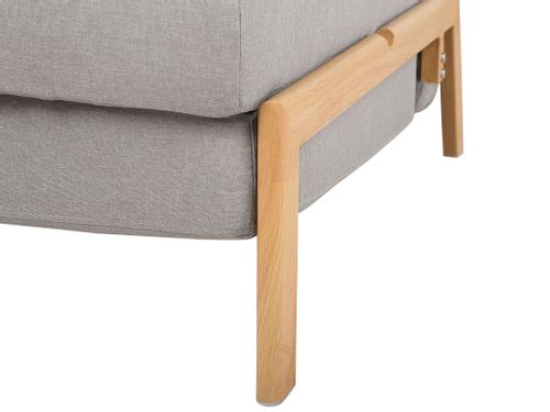 Sofa rozkładana jasnoszara EDLAND na Arena.pl