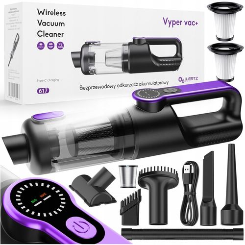 ODKURZACZ RĘCZNY BEZPRZEWODOWY AKUMULATOROWY SAMOCHODOWY DUŻA MOC na Arena.pl