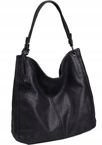 TOMMASINI TOREBKA damska WOREK na ramię pasek czarny na Arena.pl