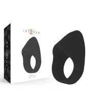 intense oto czarny pierścień wibrujący usb, 20 trybow, silikon