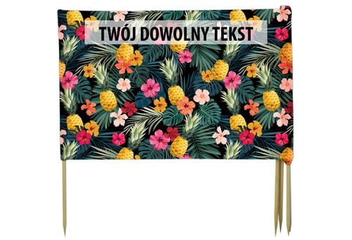 PARAWAN PLAŻOWY Ananasy z indywidualnym  napisem 4 PANELE 5.4 na Arena.pl
