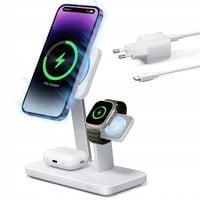 Ładowarka indukcyjna ESR 25 W 3 w 1 MagSafe + przewód zasilający z kostką