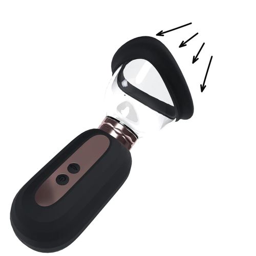 dazzling - rechargeable vulva and breast pump - black na Arena.pl