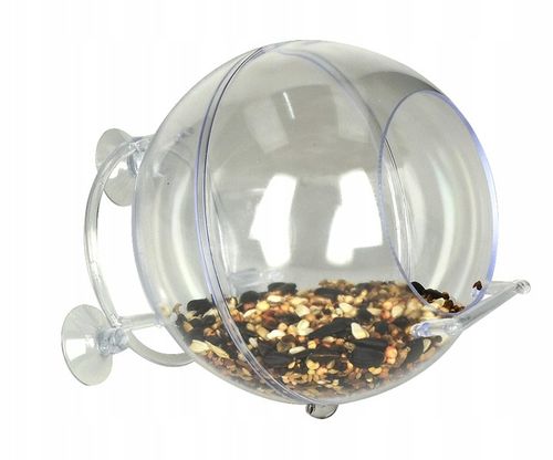 KARMNIK DLA PTAKÓW NA POKARM ZIARNO NA OKNO KULA MAŁY ORNITOLOG Z na Arena.pl