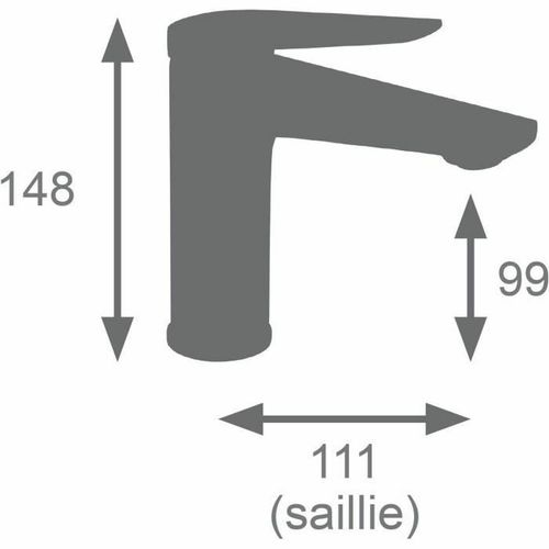 Kran jednouchwytowy Rousseau GLOSS Polerowany mosiądz na Arena.pl