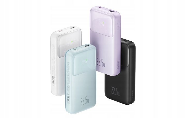 BASEUS POWERBANK 10000MAH 22.5W USB-A USB-C LIGHTNING DO TELEFONU KABEL zdjęcie 4