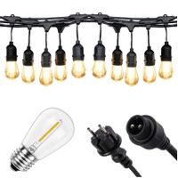 GIRLANDA ŚWIETLNA LAMPKI OGRODOWE SZNUR ŁAŃCUCH 5M