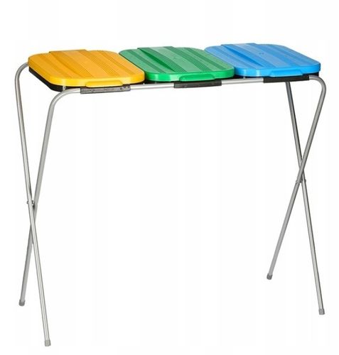 STOJAK NA WORKI KOSZ DO SEGREGACJI ŚMIECI - 3 komory STANÓW na Arena.pl