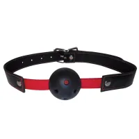 sportsheets s&m hush ball gag - anatomiczny knebel, czarny, 4,5 cm