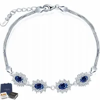 Damska Bransoletka Cyrkonie Prezent Dla Kobiety Żony Mamy Córki Srebro 925