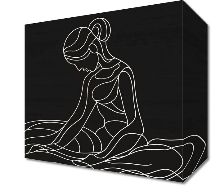 Obraz 20x20cm Pozycja Siedząca zdjęcie 1