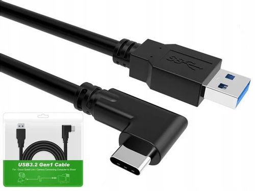 Kabel 5m USB 3.2 Gen 1 do Oculus Quest 2 / 3 LINK Steam WYTRZYMAŁY na Arena.pl