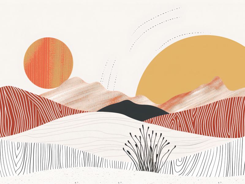 Plakat 20x15cm Roztańczone Słońce zdjęcie 1