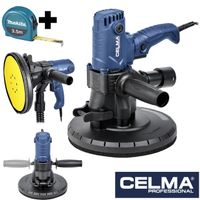 Szlifierka do gipsu CELMA Pro PRBs 225GEO 850W 225mm + miara MAKITA 3,5m