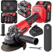 Szlifierka Kątowa Akumulatorowa Bezszczotkowa 2x 4,0Ah Gumówka Kątówka