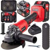 Szlifierka Kątowa Akumulatorowa Bezszczotkowa 2x 4,0Ah Gumówka Kątówka