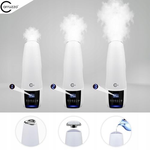 Nawilżacz powietrza DUŻY AUTOMATYCZNY AROMATERAPIA 4w1 3 OLEJKI FILTR PILOT na Arena.pl