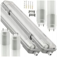 2x Oprawa Hermetyczna 120cm lampa + świetlówki Tuby LED Do Warsztatu