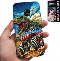 ETUI DO SAMSUNG A5 2017 -DINOZAUR W MONSTERTRUCKU WZORY DLA DZIECI
