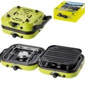 kuchenka turystyczna na kemping podwójna dual compact + grill