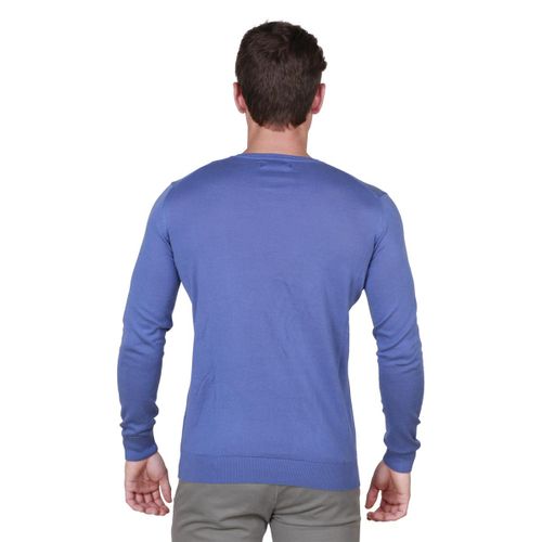 Trussardi sweter męski niebieski S na Arena.pl