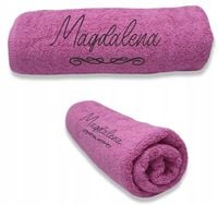 Ręcznik z HAFTEM prezent Z IMIENIEM NAPISEM LOGO