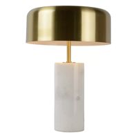 Stołowa lampka MIRASOL 34540/03/31 Lucide marmurowa biały złoty