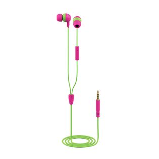 trust buddi kids - słuchawki douczne dla dzieci (różowo-zielony)