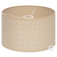 Abażur tkaninowy beżowy 35x25 cm E27 E14 Cerlux - klasyczny do lamp