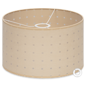 Abażur tkaninowy beżowy 35x25 cm E27 E14 Cerlux - klasyczny do lamp