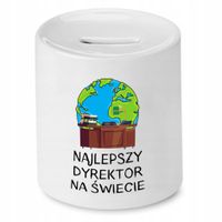Skarbonka Prezent Dla Dyrektora Najlepszy Na Z Nadrukiem Ze Zdjęciem