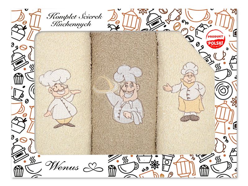 Zestaw Ręczników Kuchennych 3-Częściowy Wz-20079 zdjęcie 1