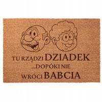 WYCIERACZKA POD DRZWI DZIEŃ BABCI I DZIADKA KOKOS 60x90 CM Z PERSONALIZACJĄ