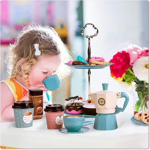 SERWIS DLA DZIECI XXL zestaw do herbaty kawy filiżanki cukiernia kawiarnia na Arena.pl