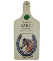 deska podkowa na szczęście dla Babci  27 x 12 cm.   P1491W1