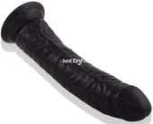 ROZPALAJĄCY ŻELOWY PENIS WAGINALNO ANALNY CZARNY
