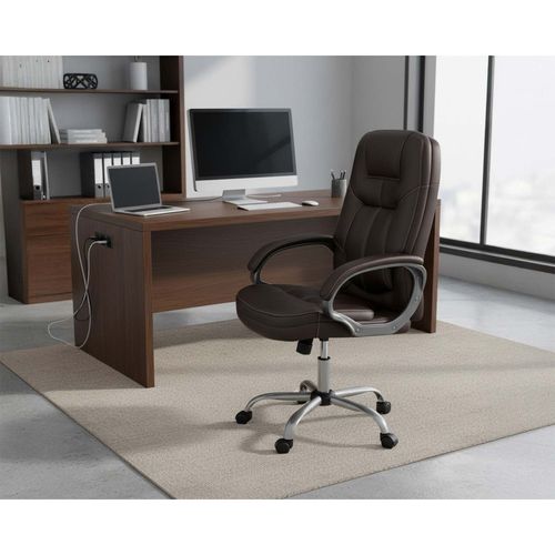 Fotel biurowy obrotowy Sofotel ciemny brąz na Arena.pl