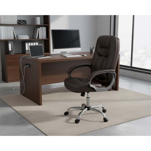 Fotel biurowy obrotowy Sofotel ciemny brąz zdjęcie 15