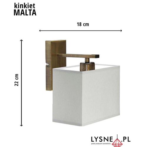 Klasyczny kinkiet ścienny MALTA na Arena.pl