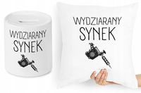 Dla Syna Zestaw Poduszka + Skarbonka Prezent Z Nadrukiem Ze Zdjęciem