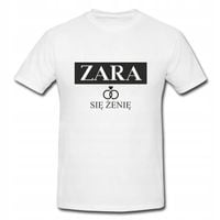 Koszulka męska biała wieczór kawalerski ZARAZ