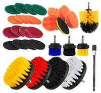 Zestaw czyszczenie mycie pranie polerowanie auta szczotki na wkrętarkę 31el