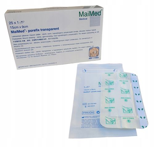 OPATRUNEK NA RANY JAŁOWY HYPOALERGICZNY Z WKŁADEM CHŁONNYM 15X9cm 25szt na Arena.pl